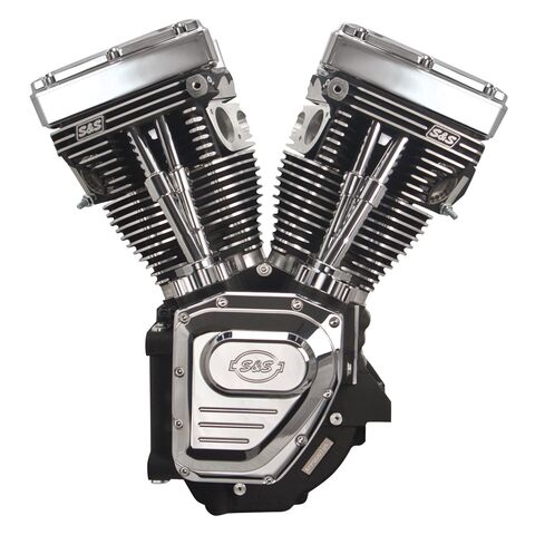 S&S Cycle T111 Long Block Engine With Easy Start 585 Camshafts For Harley 1999-2006