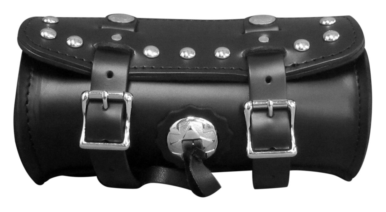 Leatherworks Studded Tool Bag For Front Forks Cycle Gear