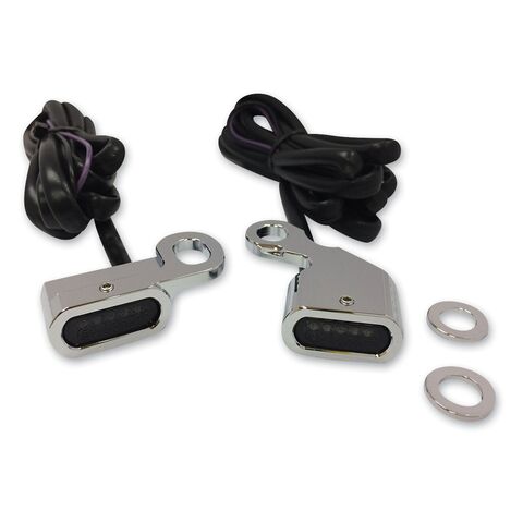 Drag Specialties LED Handlebar Marker Lights For Harley XL 2014-2022