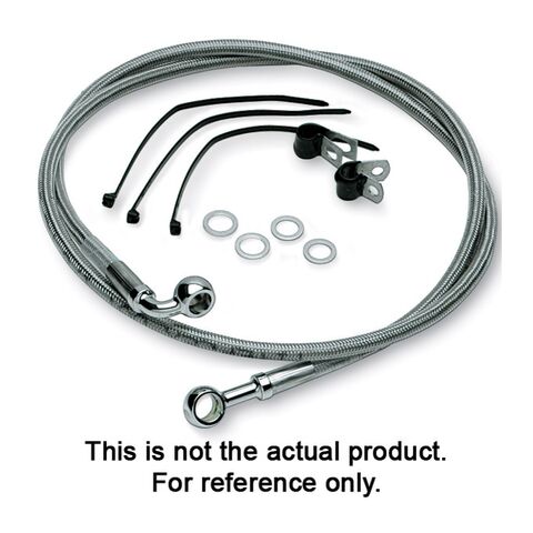 Drag Specialties Extended Front Brake Line Kit For Harley Touring Non ABS 2008-2013