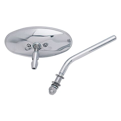 Milwaukee Twins Oval Custom Mirror For Harley