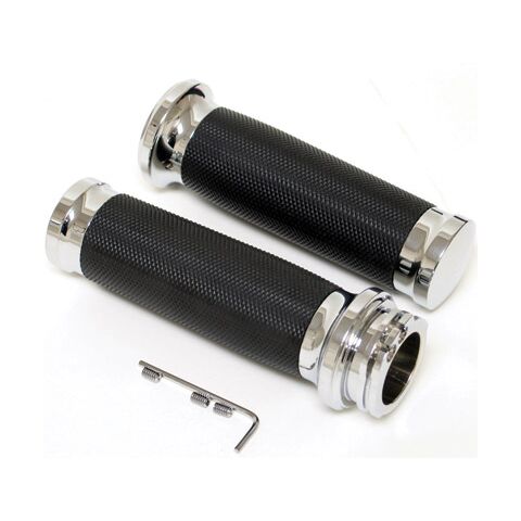 Milwaukee Twins T-II Grips For Harley With Dual Cable Throttle