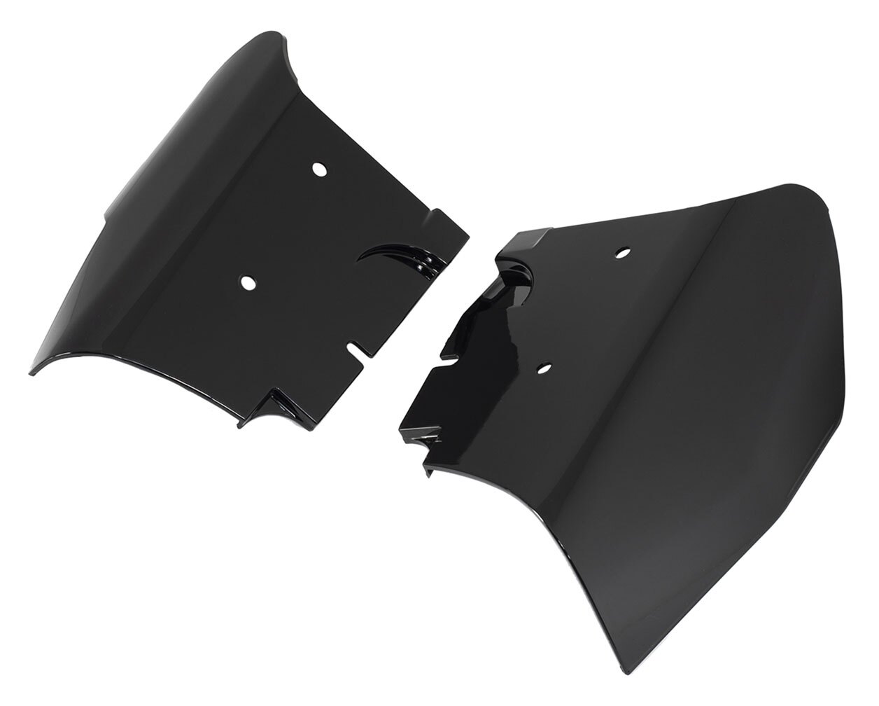 Rudyness Black Mid Frame Air Deflector For Harley Softail 2018-2023 Street Bob, Breakout - ABS Plastic