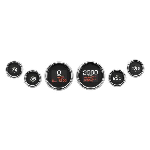 Dakota Digital MLX 8600 Series 6 Gauge Set For Harley 1999-2003