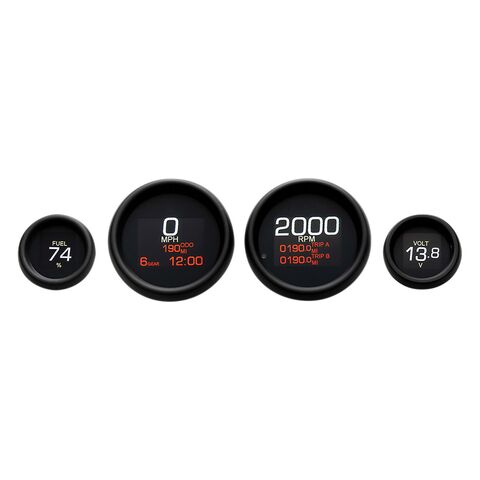 Dakota Digital MLX Series 4-Gauge Set For Harley 1996-2003