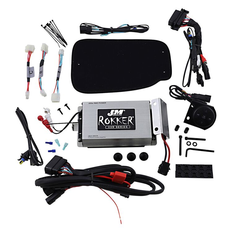 J&M Rokker XXR Bluetooth Controlled Amplifier Kit For Harley Road King 1998-2006