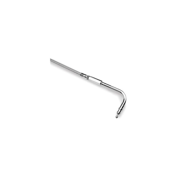 Motion Pro Stainless Throttle Cable +6" For Harley FXR 1986-1989 (39" (+6"))