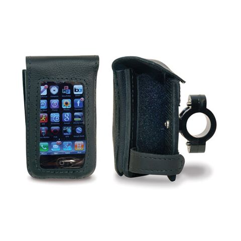 Leatherworks iPhone Cell Phone Detachable Case For 1" Handlebars