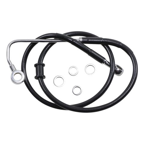 Drag Specialties Standard Length Upper Front Brake Line Kit For ABS Harley FXBR/S 2018-2020