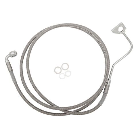 Drag Specialties Standard Length Upper Front Brake Line Kit For ABS Harley FLTRX/S 2015-2024