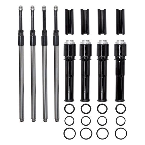 S&S Cycle Quickee Pushrods Kit With Gloss Black Covers For Harley M8 2017-2026