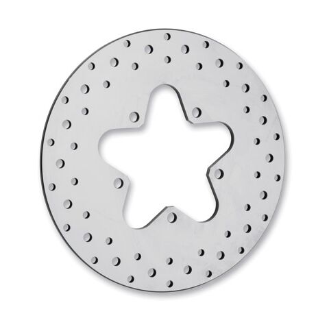 Drag Specialties 11.5" Drilled Stainless Steel Rear Brake Rotor For Harley Touring 1986-1999