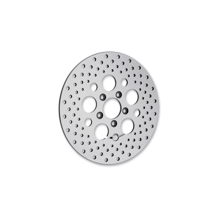 Drag Specialties 11.8" Drilled Stainless Steel Rear Brake Rotor For Harley Touring 2008-2025