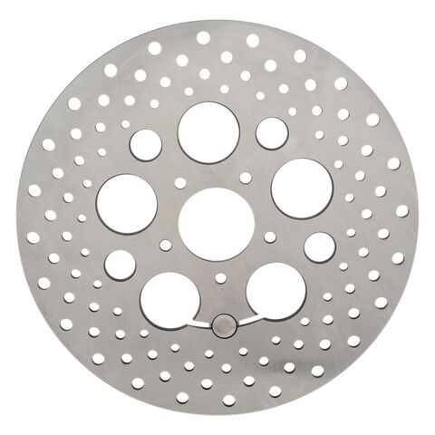 Drag Specialties 11.8" Drilled Stainless Steel Front Brake Rotor For Harley Touring 2008-2016