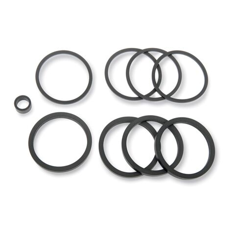 Drag Specialties Front / Rear Caliper Rebuild Seals Only Kit For Harley Softail / Dyna 2008-2017