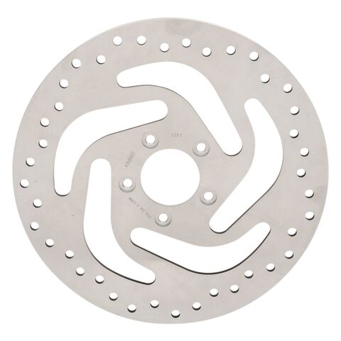 Drag Specialties 11.8" Drilled Stainless Steel Front Brake Rotor For Harley Softail / XL 2014-2026