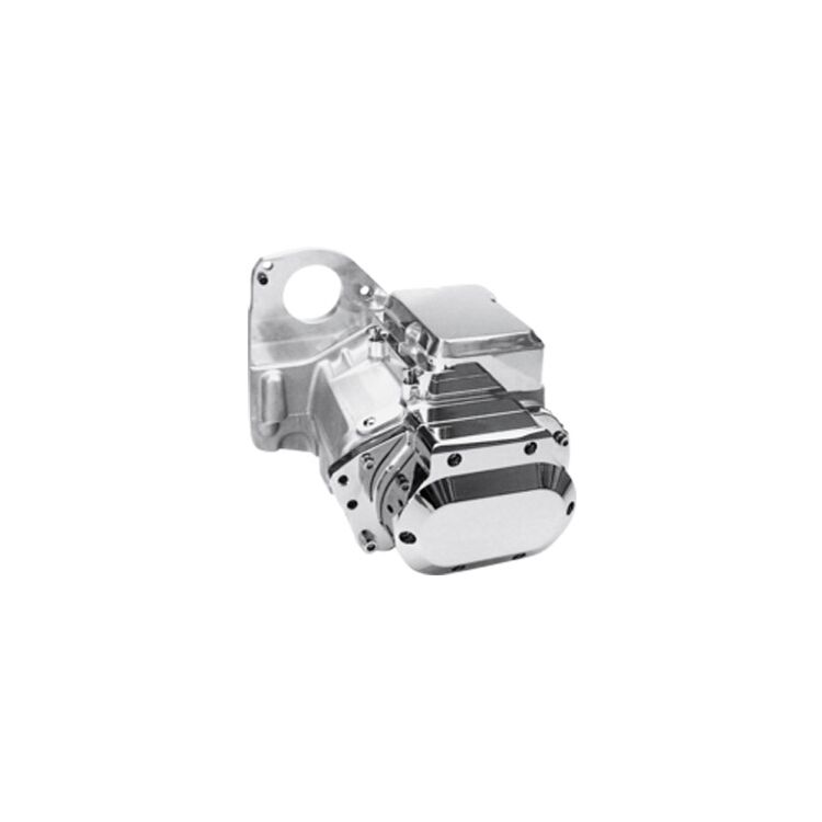 Jims 6-Speed Overdrive Transmission With Plain Aluminum Case For Harley Softail 1990-1999