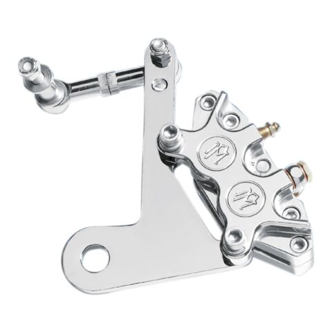 Performance Machine 4 Piston Front Brake Caliper Kit For Harley FLH 1973-1983