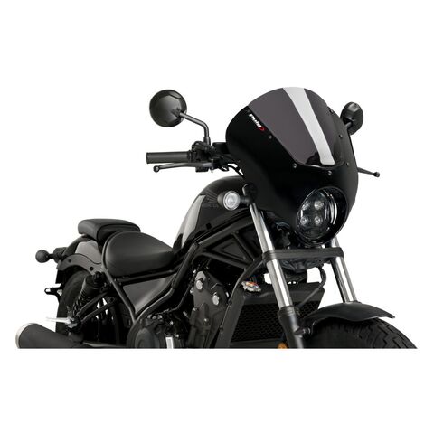 Puig Dark Night Semi-Fairing Honda Rebel 500 2020-2023