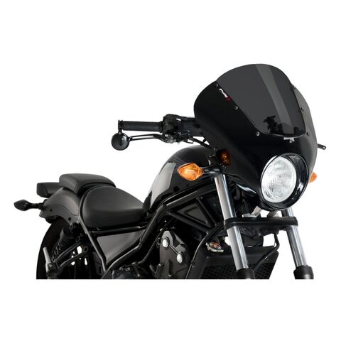 Puig Dark Night Semi-Fairing Honda Rebel 500 2017-2019
