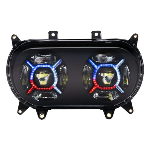 Custom Dynamics ProGLOW Double-X LED Headlights for Harley Road Glide 2015-2025