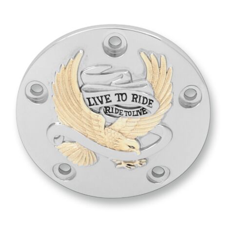 Drag Specialties Live To Ride Points Cover For Harley Twin Cam 1999-2017
