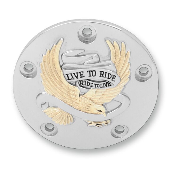 Drag Specialties Live To Ride Points Cover For Harley Twin Cam 1999-2017