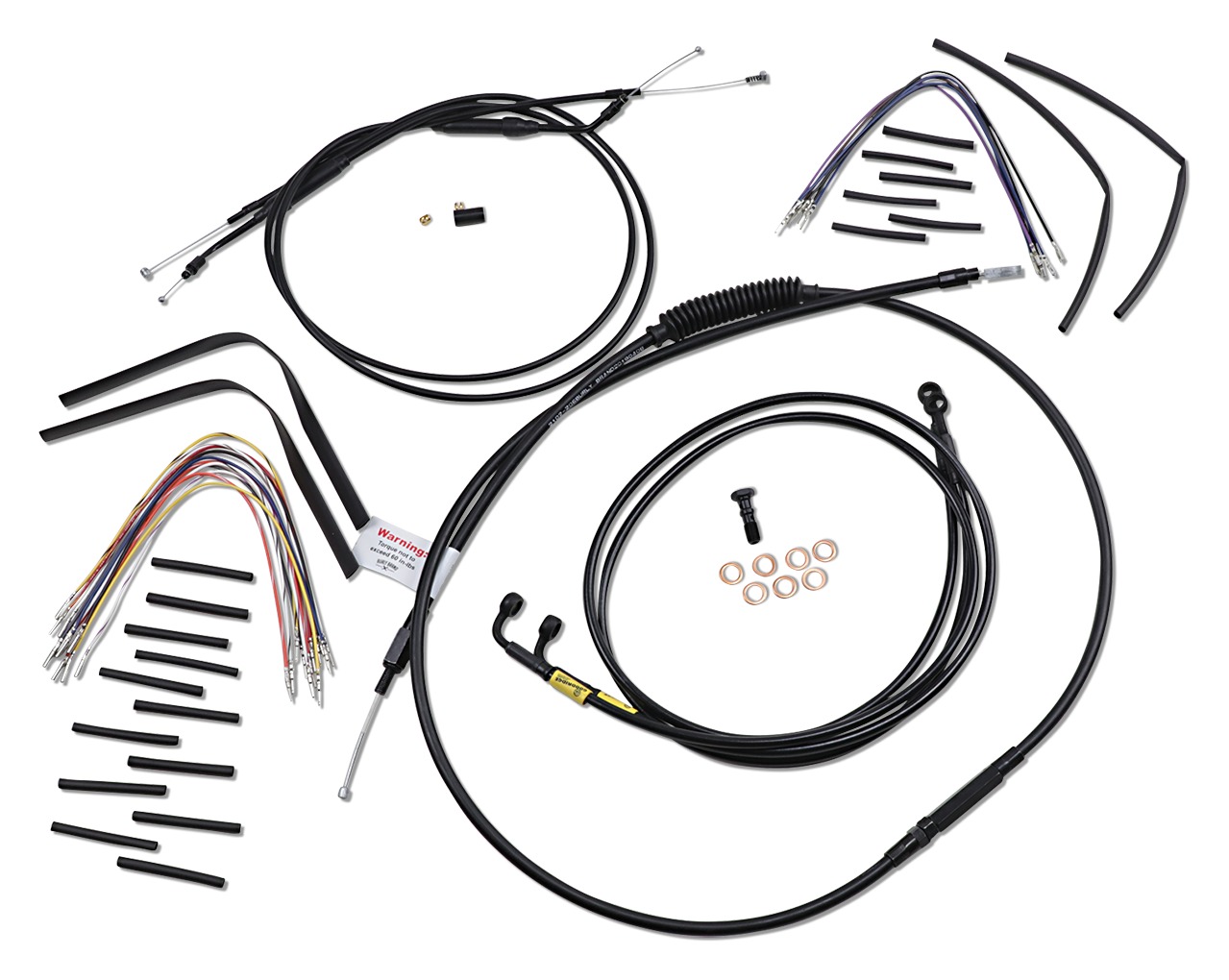 Burly Handlebar Cable Installation Kit For Harley Dyna 19992005