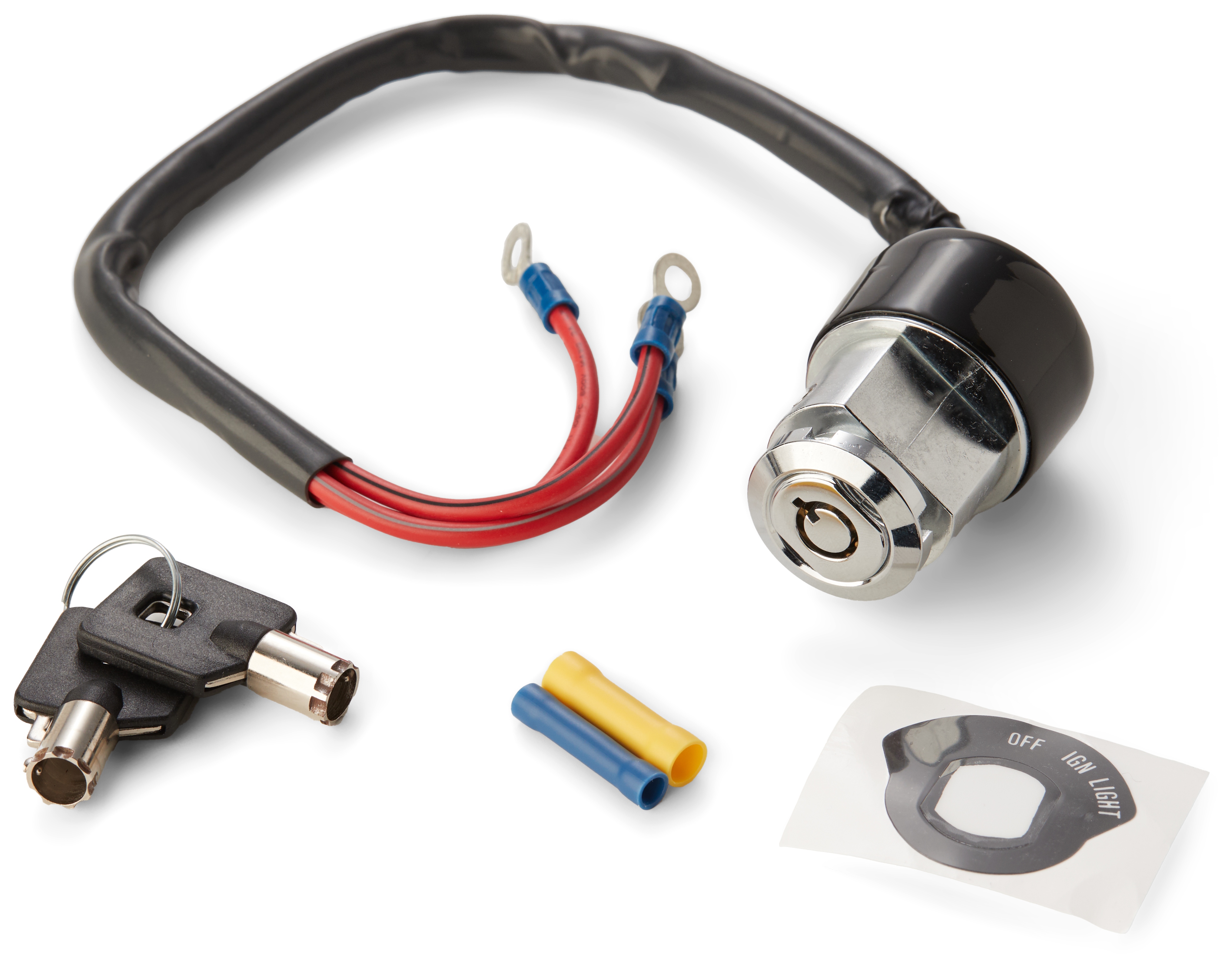 Milwaukee Twins Custom Round Key Ignition Switch For Harley FX / XL