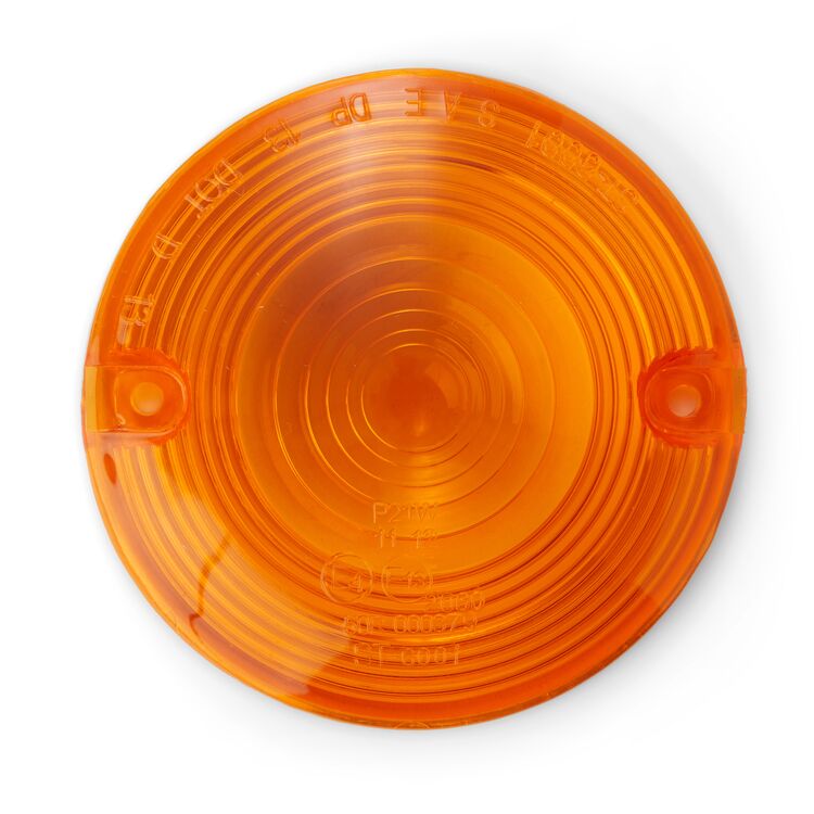 Milwaukee Twins Amber Replacement Turn Signal Lens For Harley 1986-2017