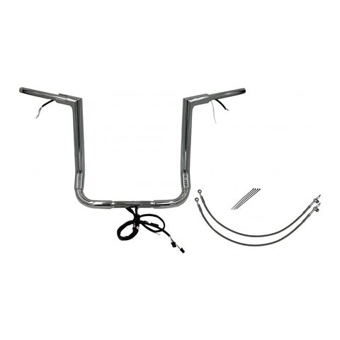 Fat Baggers Inc. 1 1/2" Wired Flat Top Handlebar Kit For Harley Touring 2014-2015