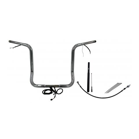 Fat Baggers Inc. 1 1/4" Wired Round Top Handlebar Kit For Harley Touring 2021-2025 
