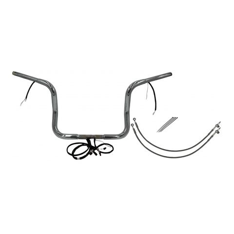 Fat Baggers Inc. 1 1/4" Wired Round Top Handlebar Kit For Harley Touring 2016-2020