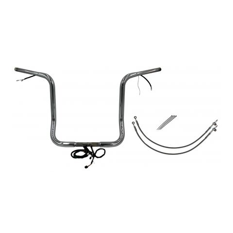 Fat Baggers Inc. 1 1/4" Wired Round Top Handlebar Kit For Harley Touring 2014-2015