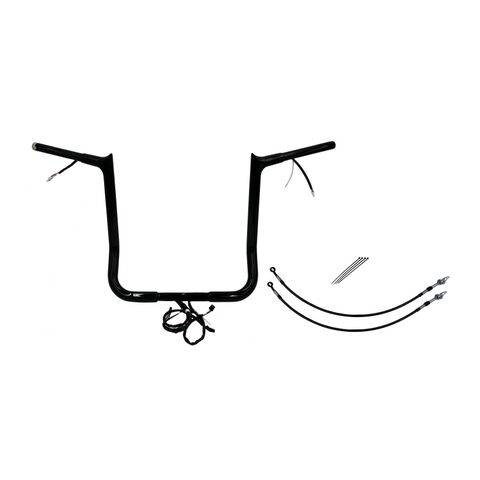 Fat Baggers Inc. 1 1/4" Wired Pointed Top Handlebar Kit For Harley Touring 2014-2015