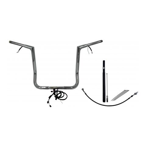 Fat Baggers Inc. 1 1/4" Wired Flat Top Handlebar Kit For Harley Touring 2021-2025 