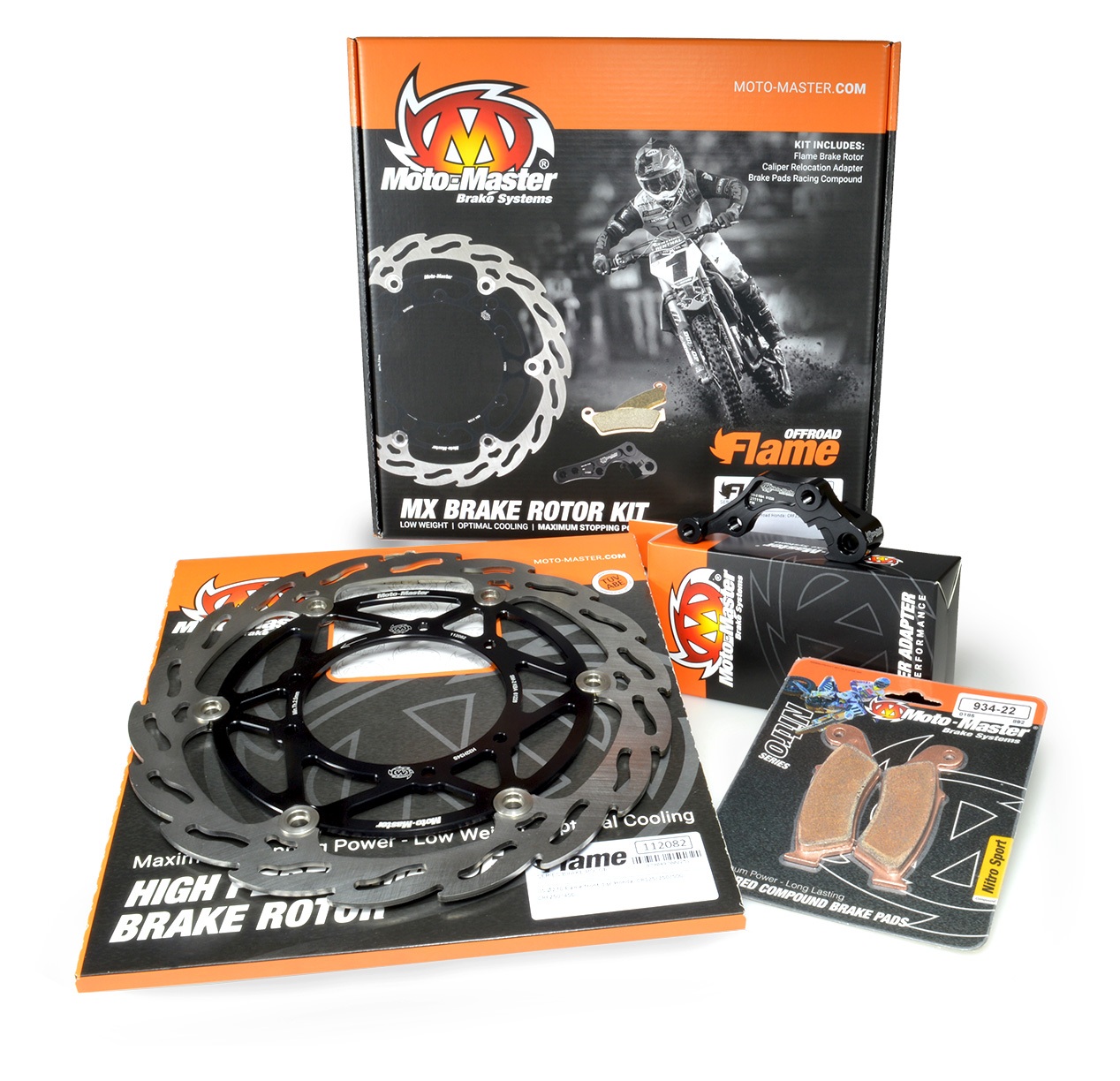 Moto Master Flame Floating Front Rotor Kit 270mm - Cycle Gear