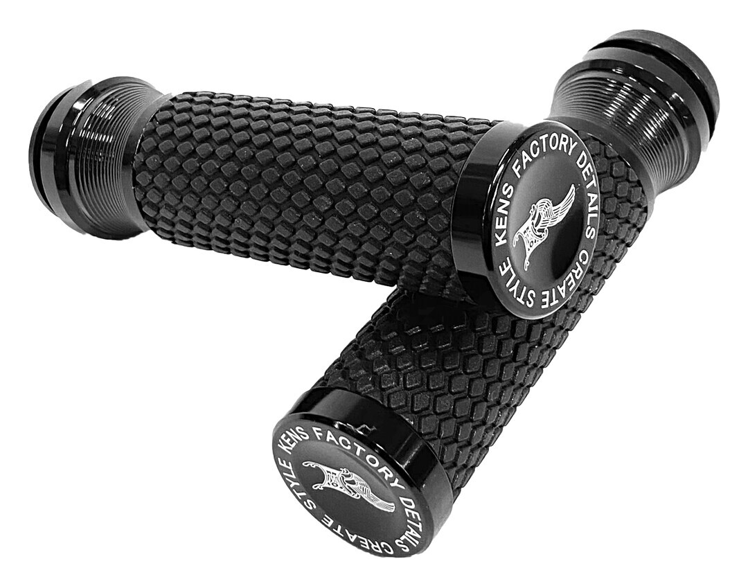 Ken's Factory Next Level Knurled Grips For Harley With Throttle by Wire