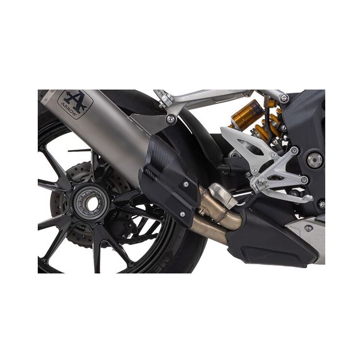 Arrow Carbon Fiber Heat Shield Triumph Speed Triple 1200 RS 2021-2024