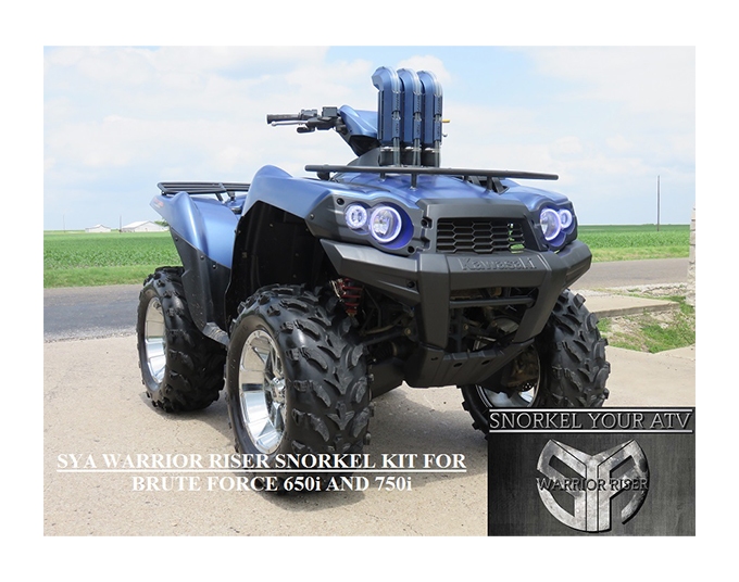 Snorkel Your ATV Warrior Riser Snorkel Kit Kawasaki Brute Force 650 / 750 20052023 Cycle Gear