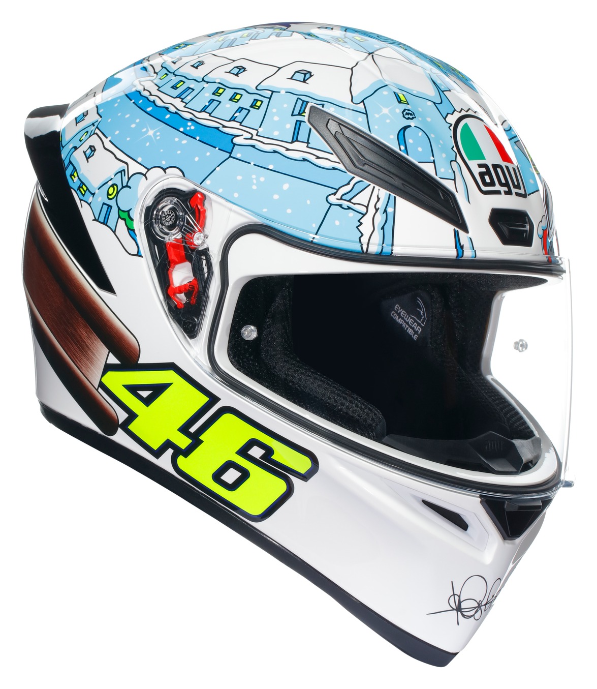 AGV K1 S Rossi Winter Test 2017 Helmet (2XL) - Cycle Gear
