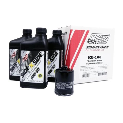 Klotz Side By Side Oil Change Kit With Oil Filter Polaris Ranger / RZR / Turbo 2013-2025