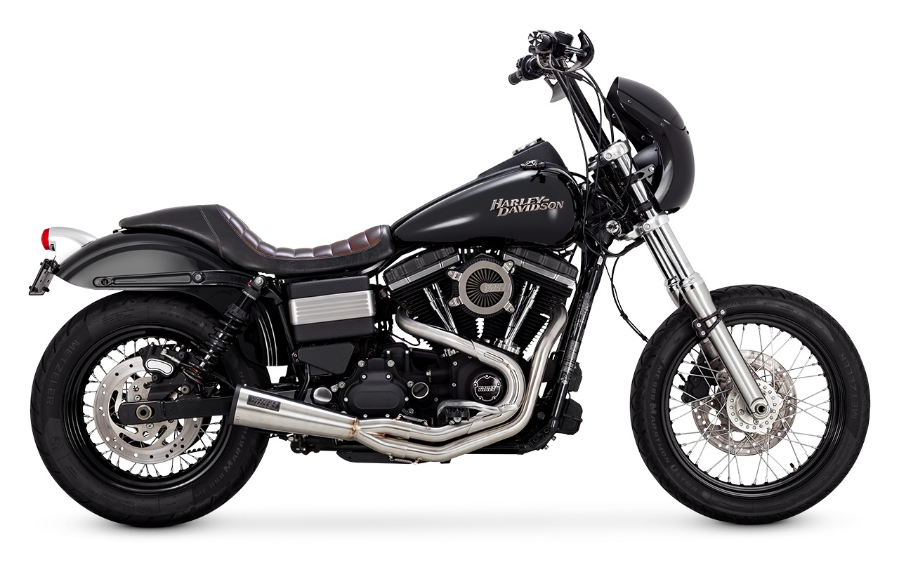 Vance & Hines 2 into 1 Upsweep Full Exhaust For Harley Dyna 1991