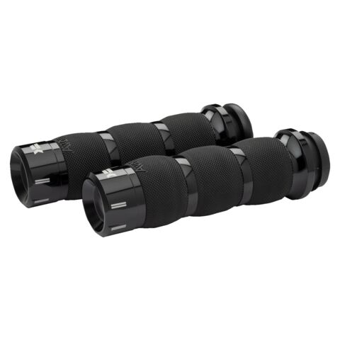 Khrome Werks Klassic Air Cushion Grips For Harley With Throttle by Wire