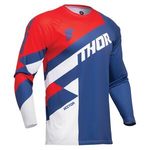 thumbnail image 2 of Thor Sector Edge Red MX Off-Road Jersey – Youth Sizes 2XS To XL – Motocross Gear 2 of 2