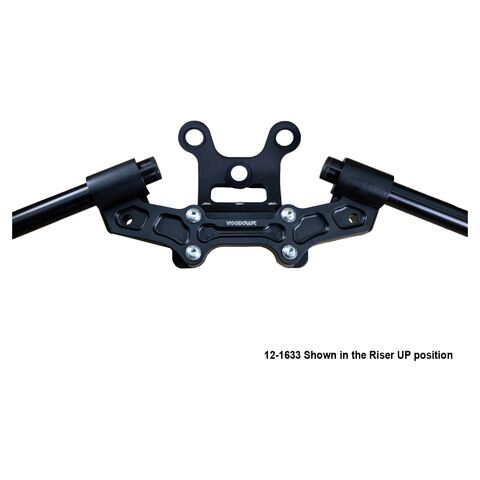 Woodcraft Clip-On Risers w/ Adapter Plate Ducati Monster 797 / 821 2017-2020