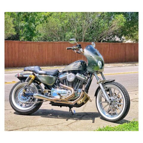 Stealth Pipes Inc 2 into 1 High Performance Exhaust For Harley Sportster 2004-2022