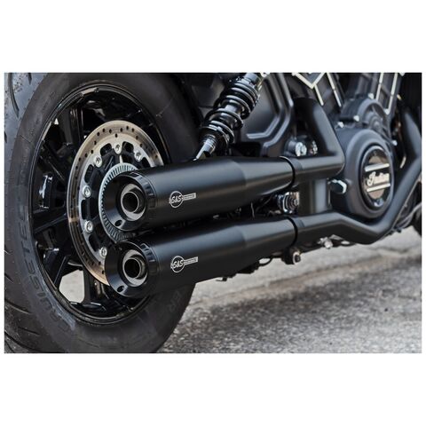 S&S Cycle Grand National Slip-On Race Mufflers For Indian Scout 2019-2024