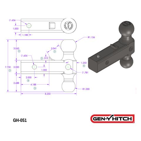 GEN-Y Dual-Ball Mount