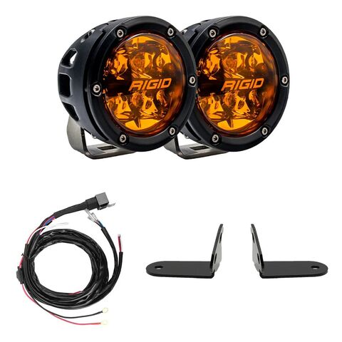 Rigid 360-Series Amber Pro A-Pillar Light Kit Polaris RZR Pro R / Turbo R 2017-2024